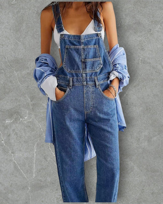 Jacqui™ | Tuta in denim con un tocco urbano e una vestibilità femminile
