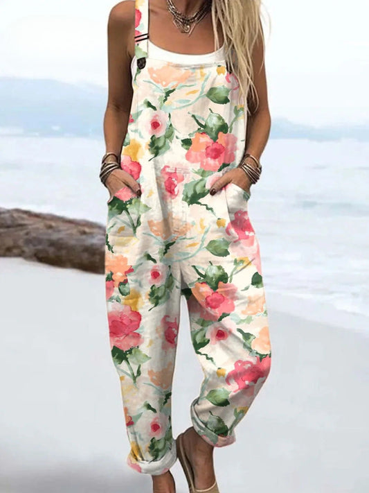 Tuta vintage floreale - stile senza sforzo e comfort per tutto il giorno