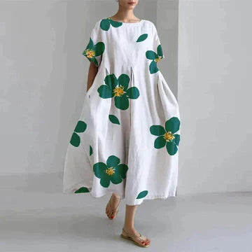 Calliope - Abito Elegante con Stampa Floreale