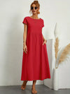 Rosanna – Vestito midi rilassato in morbido cotone