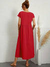 Rosanna – Vestito midi rilassato in morbido cotone