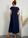 Rosanna – Vestito midi rilassato in morbido cotone