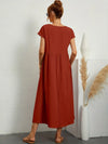 Rosanna – Vestito midi rilassato in morbido cotone