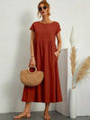 Rosanna – Vestito midi rilassato in morbido cotone