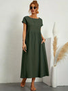 Rosanna – Vestito midi rilassato in morbido cotone