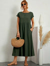 Rosanna – Vestito midi rilassato in morbido cotone