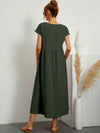 Rosanna – Vestito midi rilassato in morbido cotone