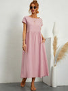 Rosanna – Vestito midi rilassato in morbido cotone