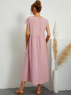 Rosanna – Vestito midi rilassato in morbido cotone
