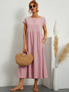 Rosanna – Vestito midi rilassato in morbido cotone