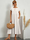 Rosanna – Vestito midi rilassato in morbido cotone