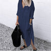 Maddie - Elegante Maxi Abito Lungo in Lino