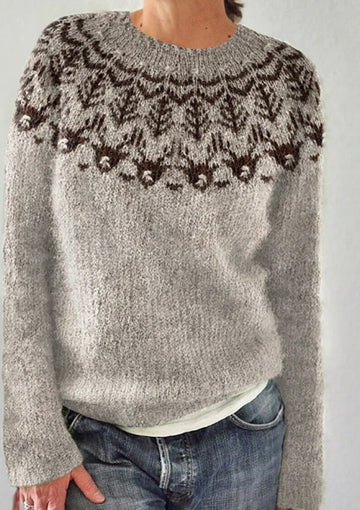 Freya™ | Maglione a maniche lunghe con scollo a girocollo