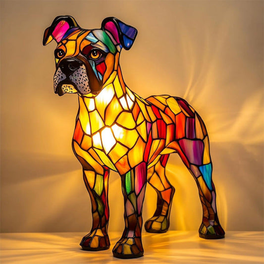 Gaston – Lampada magica per cani in vetro colorato