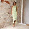 Kelly | Abito Maxi aderente con scollatura sulla schiena