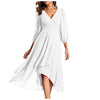 Mia – Vestito con scollo a V e orlo asimmetrico