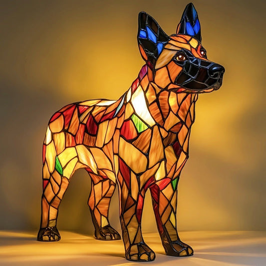 Zouzou – Lampada magica per cani in vetro colorato