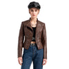 Ameliora - Giacca in Pelle Casual Elegante
