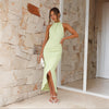 Kelly | Abito Maxi aderente con scollatura sulla schiena