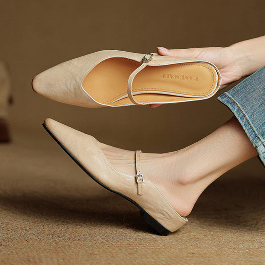 Orella Mule in Vera Pelle