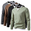 Ryan – Maglia a Maniche Lunghe con Collo a V, Stile Moderno