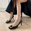 2 Narella™ | Sandali eleganti con tacco medio e punta quadrata