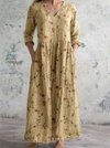 Celestine | Maxi abito con stampa floreale vintage