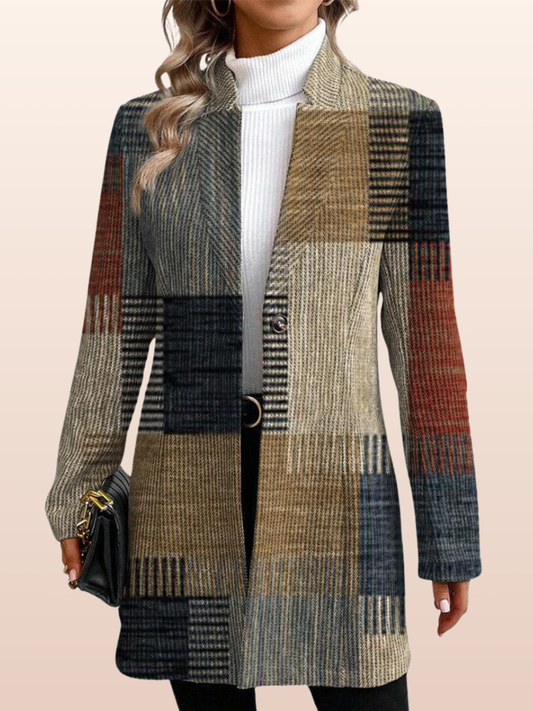 Marina | Elegante Blazerkåpe con Motivo