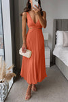 Elsa | Elegante Abito Maxy Plissettato
