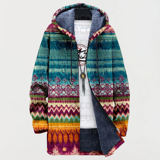 Ariana | Cardigan con Motivo Tribale