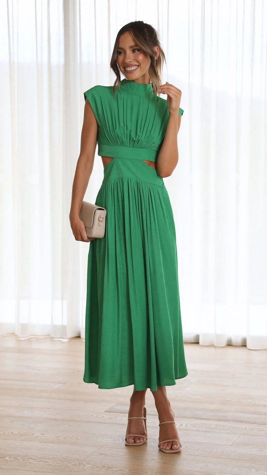 Quincy | Abito midi con cut-out e tasche
