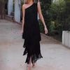 Paulina - Abito Maxi con Frange Straordinarie