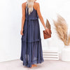 Ilona - Abito a Collo Halter con Volant e Maxi Tasche