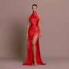 Cleo - Abito Maxi con Fessura Elegante