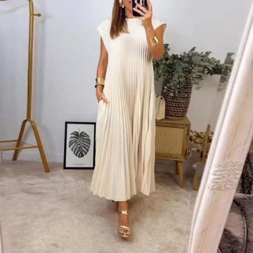 Leviana™ | Abito Maxi Plissettato