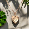 Collana commemorativa con ciondolo a forma di cuore e zampa