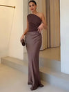 Vestito Maxi con Colpa in Satin