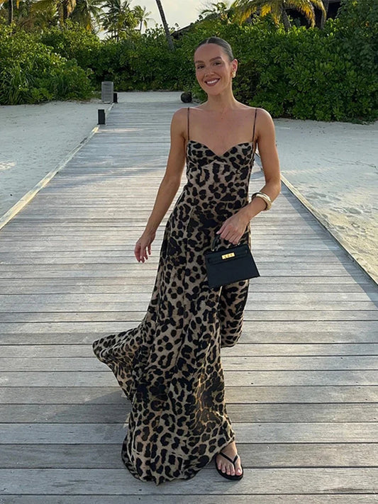 Antonella - Abito Maxi Leopardato
