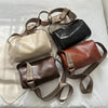 Trine™ | Borsa a tracolla vintage in pelle con tracolla regolabile intrecciata