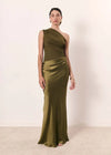 Vestito Maxi con Colpa in Satin