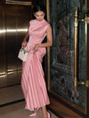 Ellison - Elegante Abito Maxi Drappeggiato