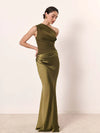 Vestito Maxi con Colpa in Satin