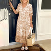 Rosetta - Vestito Maxi Bohemien con Scollatura a V