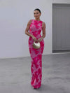 Alora - Elegante Abito Maxi Floreale