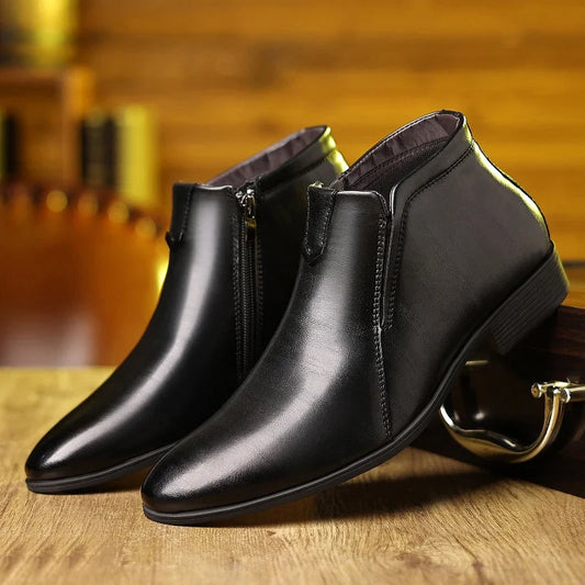 Piero | Stivali in Pelle Chic con Cerniera