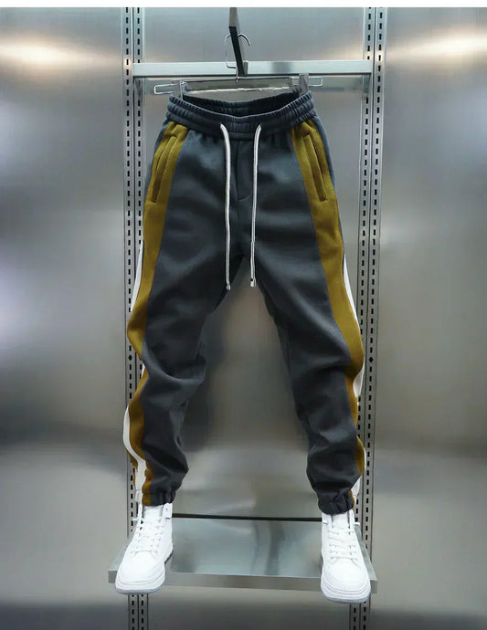 LAURENT™ | Pantaloni elasticizzati con righe a contrasto