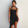 Rosalyn - Vestito Mini con Rouches e Scollo Halter
