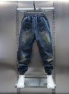 LAURENT™ | Pantaloni baggy in denim con cintura