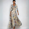Elisa - Abito Maxi Elegante con Fiori