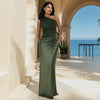 Vestito Maxi con Colpa in Satin